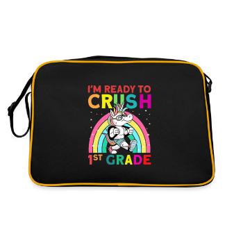 I'm Ready To Crush 1st Grade - Retro Bag - black/gold - Back