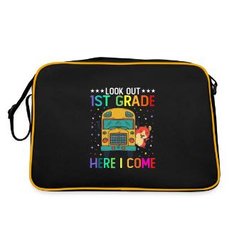 Look Out 1st Grade Here I Come - Retro Bag - black/gold - Back