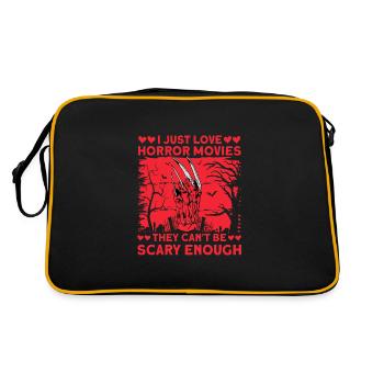 J’adore les films d’horreur - Sac Retro - noir/or - Dos