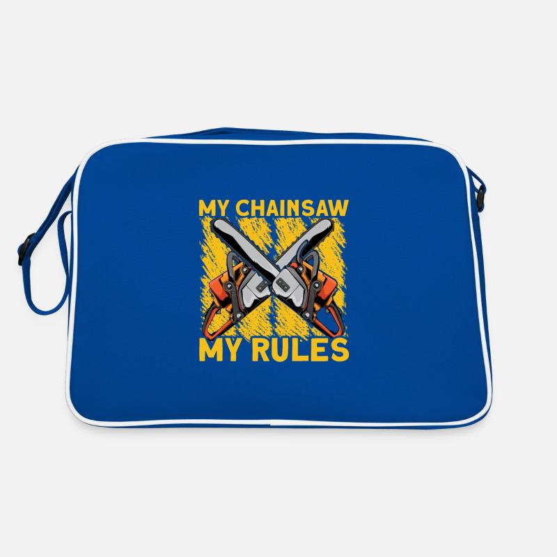 My Chainsaw My Rules Retro Tasche