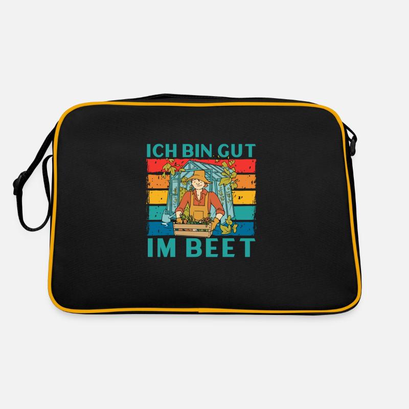 Ich Bin Gut Im Beet Retro Tasche