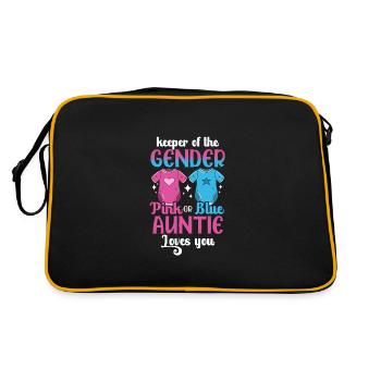 Gardienne du genre Pink Or Blue Auntie Loves You - Sac Retro - noir/or - Dos