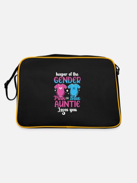 Gardienne du genre Pink Or Blue Auntie Loves You - Sac Retro - noir/or - Dos
