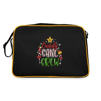 Candy Cane Crew - Sac Retro - noir/or - Dos