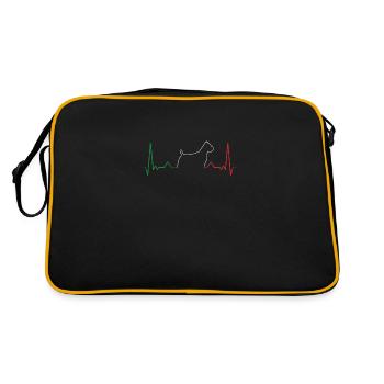 Battement de cœur Cane Corso - Sac Retro - noir/or - Dos