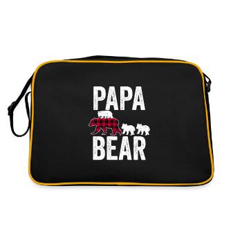 Papa Ours - Sac Retro - noir/or - Dos