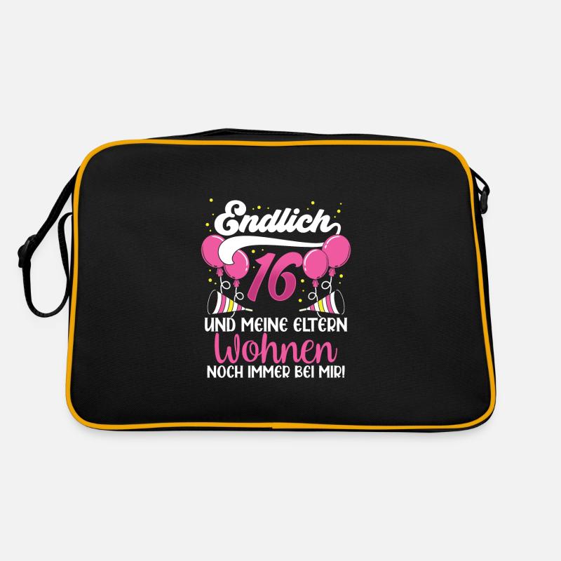 Endlich 16 Meine Eltern Wohnen Immer Noch Bei Mir Retro Tasche