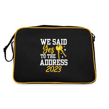 We Said Yes To The Address 2023 - Retro Tasche - Schwarz/Gold - Hinten