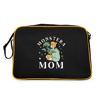 Maman Monstera - Sac Retro - noir/or - Dos