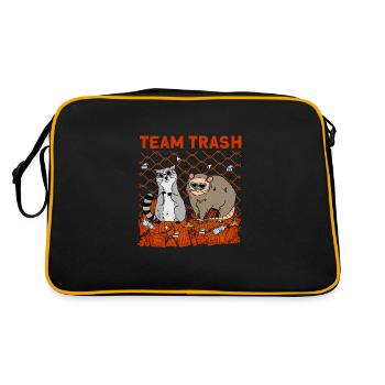 Team Trash - Retro Bag - black/gold - Back