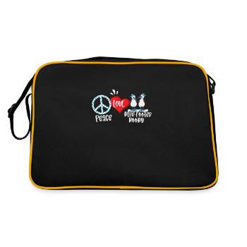 Peace Love Cheshire Chat - Sac Retro - noir/or - Dos
