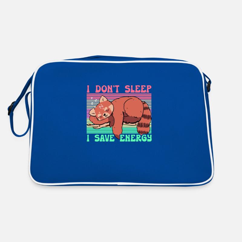 I Don't Sleep I Save Energy Retro Tasche