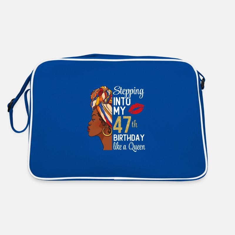 Stepping Into My 47th Birthday Like A Queen Retro Tasche