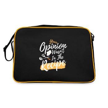 Votre opinion n’était pas dans la recette - Sac Retro - noir/or - Dos