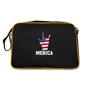 Panneau Merica Rock - Sac Retro - noir/or - Dos