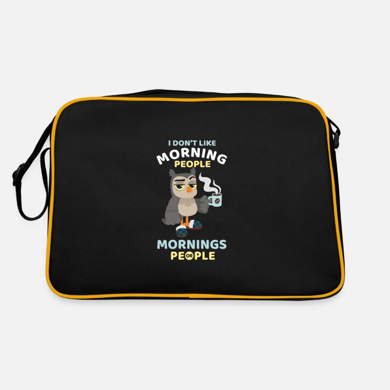 Coffee-addicted owl Retro Bag