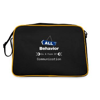 All Behavior Is A Form Of Communication - Retro Bag - black/gold - Back