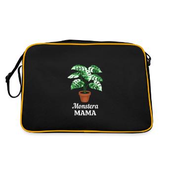 Monstera Mama - Sac Retro - noir/or - Dos
