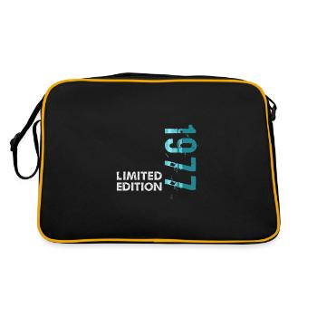 1977 Limited Edition - Retro Tasche - Schwarz/Gold - Hinten