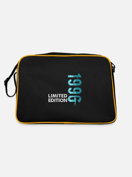 1996 Limited Edition - Retro Tasche - Schwarz/Gold - Hinten