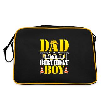 Dad Of The Birthday Boy - Retro Bag - black/gold - Back