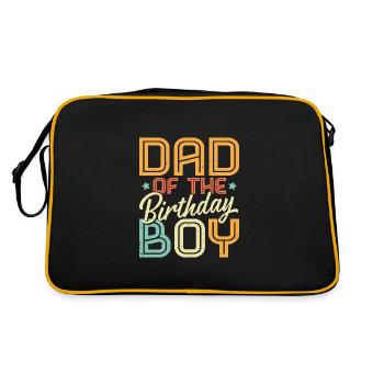 Dad Of The Birthday Boy - Retro Bag - black/gold - Back