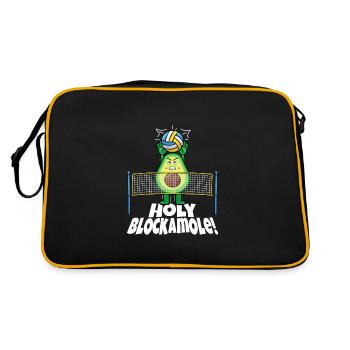 Holy Blockamole - Retro Tasche - Schwarz/Gold - Hinten