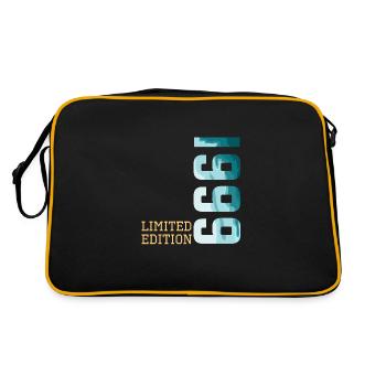 1999 Limited Edition - Retro Tasche - Schwarz/Gold - Hinten