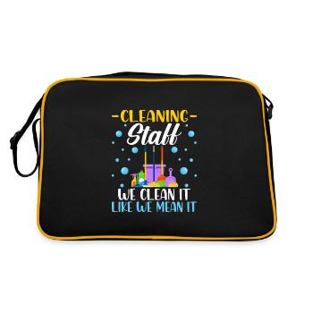 Cleaning Staff - Retro Bag - black/gold - Back