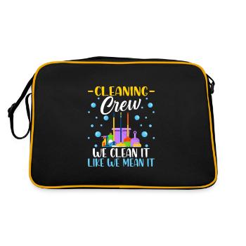 Cleaning Crew - Retro Bag - black/gold - Back