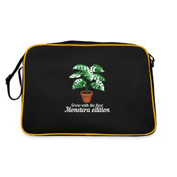 Grandir avec le Flow Monstera - Sac Retro - noir/or - Dos
