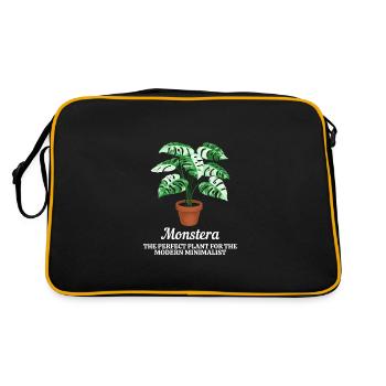 Monstera Modern Minimalist - Sac Retro - noir/or - Dos
