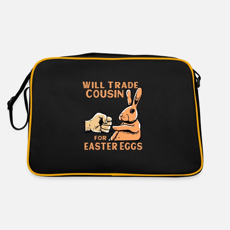 Will Trade Cousin For Easter Eggs Retro Tasche