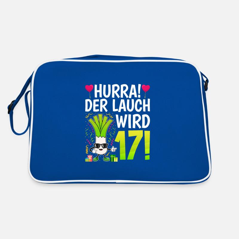Hurra der Lauch wird 17 Retro Tasche