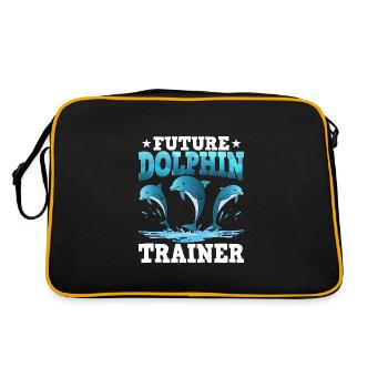 Future Dolphin Trainer - Retro Bag - black/gold - Back