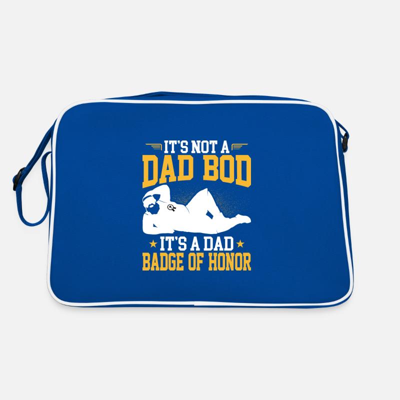 It's Not a Dad Bod Badge Of Honor Retro Tasche