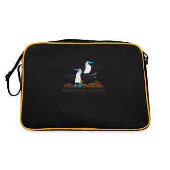 Îles Galapagos - Sac Retro - noir/or - Dos