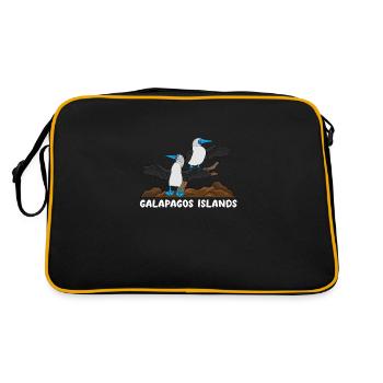 Îles Galapagos - Sac Retro - noir/or - Dos