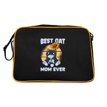 Best Cat Mom Ever - Retro Bag - black/gold - Back