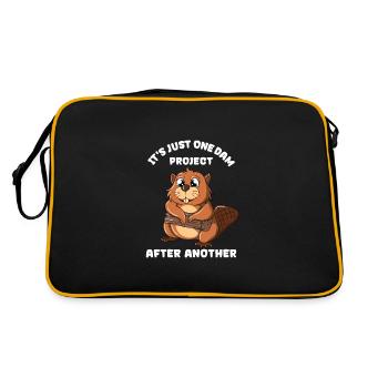 It's Just one Dam Project After Another - Retro Bag - black/gold - Back