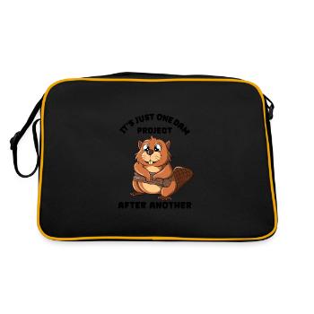 Ce n’est qu’un projet de barrage après l’autre - Sac Retro - noir/or - Dos