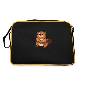 Mignon Bieber - Sac Retro - noir/or - Dos