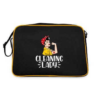 Cleaning Lady - Retro Bag - black/gold - Back