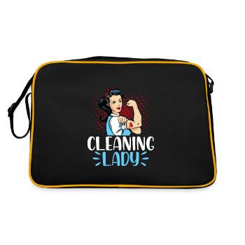 Cleaning Lady - Retro Bag - black/gold - Back