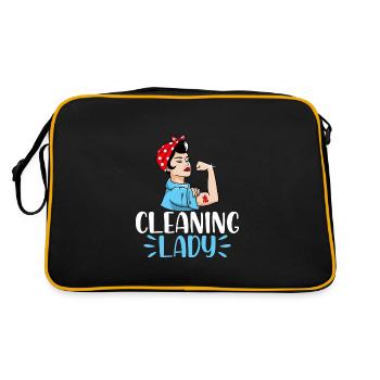Cleaning Lady - Retro Bag - black/gold - Back