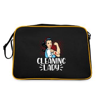 Cleaning Lady - Retro Bag - black/gold - Back