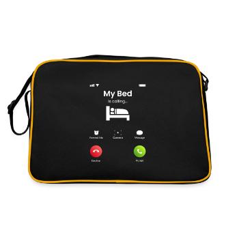 My Bed Is Calling - Retro Bag - black/gold - Back