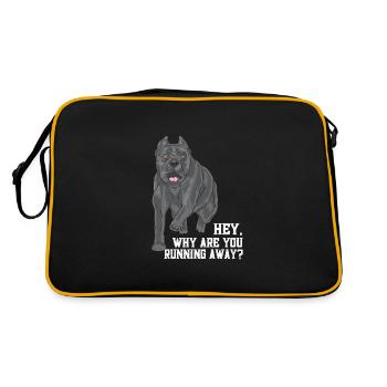 Why Are You Running Away - Retro Bag - black/gold - Back