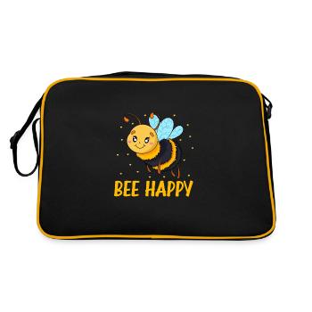 Bee Happy - Sac Retro - noir/or - Dos