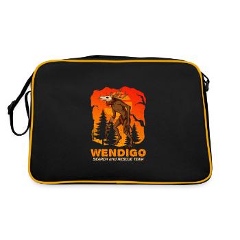 Wendigo Research Team - Retro Bag - black/gold - Back